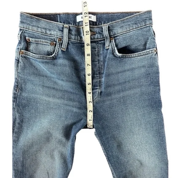 Re/Done High Rise Blue Women's Jeans - Picture 7 of 11